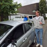 Ward is in een keer geslaagd voor zijn rijexamen in Eindhoven bij Rijschool Simplicity